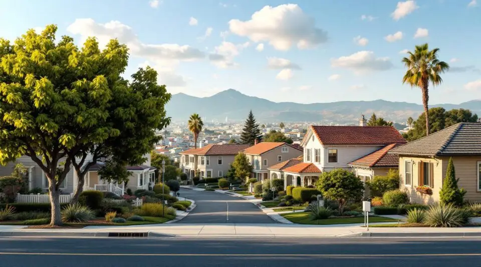 A professional roofing team installing high-quality asphalt shingles on a coastal-style home in a Costa Mesa neighborhood.