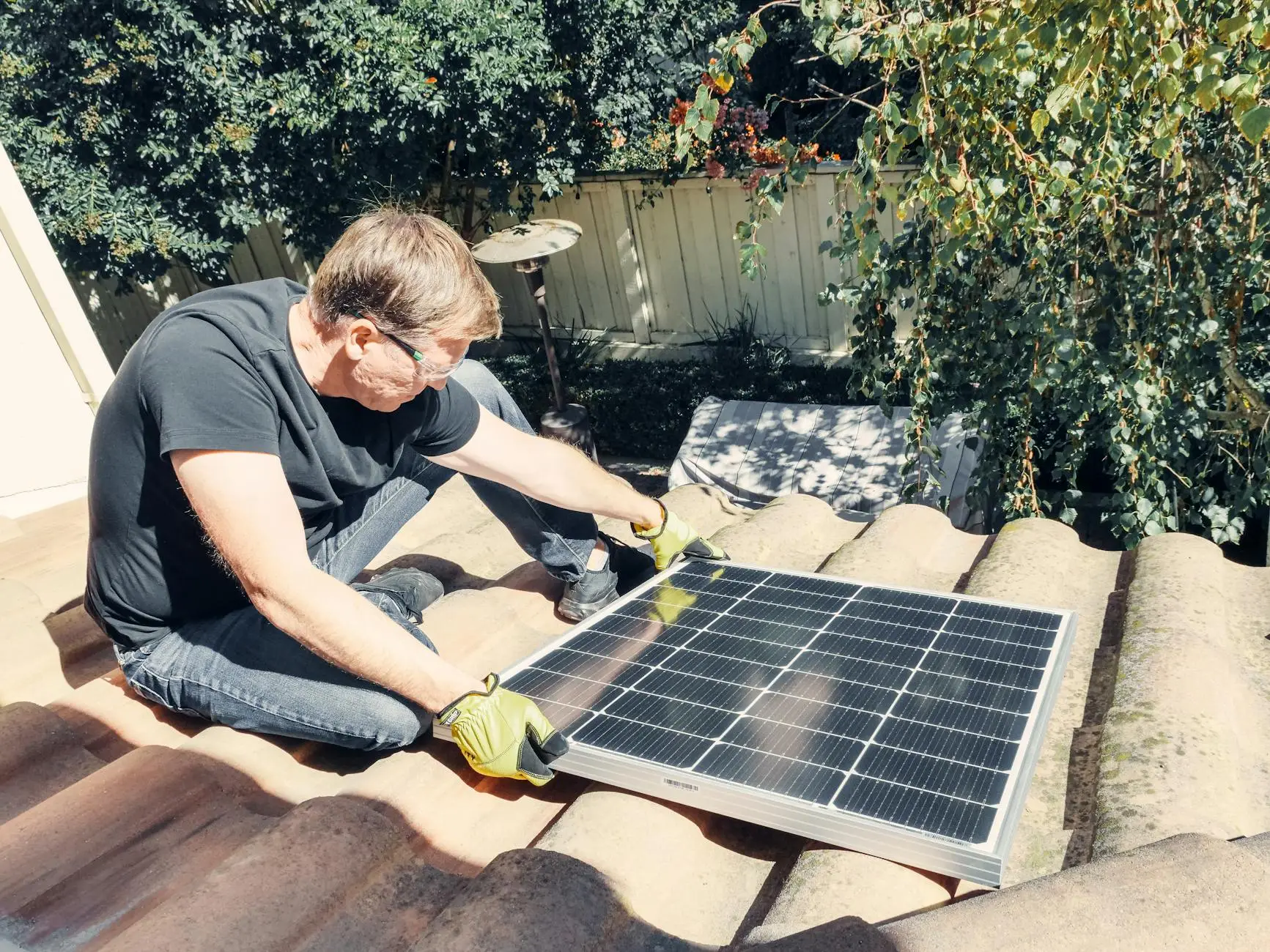 A close-up shot of high-quality asphalt shingles being meticulously installed on a Mission Viejo home to ensure a perfect seal.